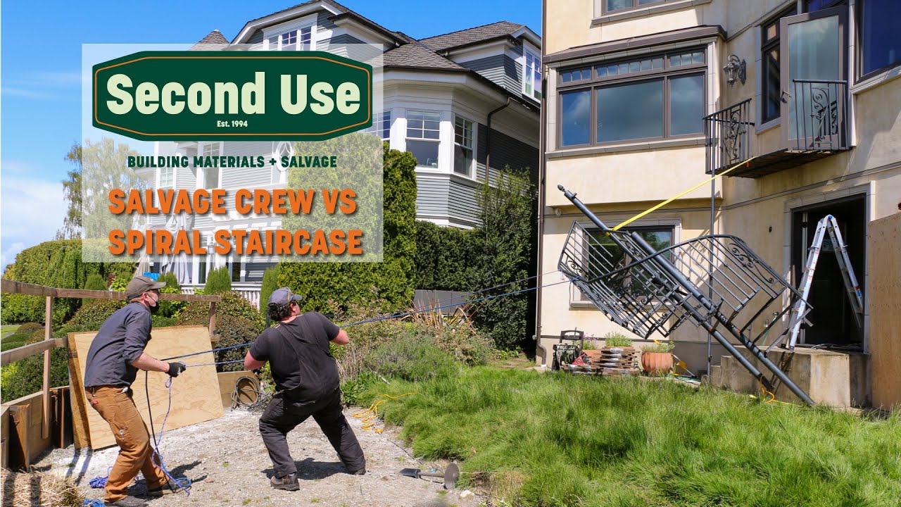 Salvaging a Unique Spiral Staircase in Seattle