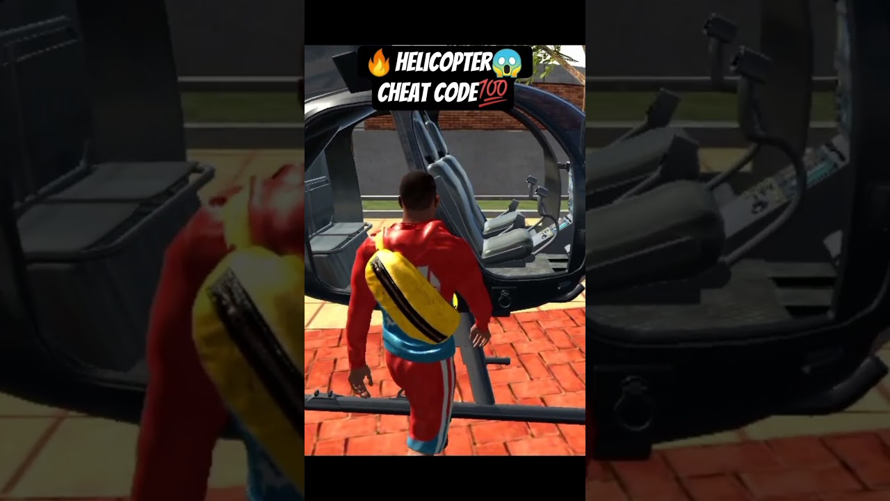 Helicopter cheat code| in indian bike driving 3d simulator| 🤑real code💯