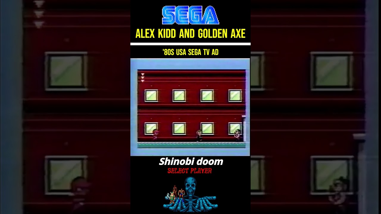 ALEX KIDD and GOLDEN AXE 80s USA TV AD "America's Most Wanted!" 