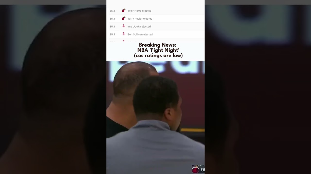 Ver Breaking news: NBA 'Fight Night' (cos ratings are low) no YouTube Ver Breaking news: NBA 'Fight Night' (cos ratings are low) no YouTube
