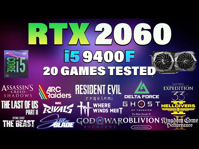 i5 9400F + RTX 2060 Tested 20 Games in 2026 - YouTube