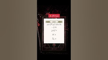 كم إجابة صحيحة ؟ #سورة_غافر #قران_كريم