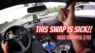 This 30t vr30 Swapped 370z Is Wild  Pov Pulls Race Exhaust Clips And Flames
