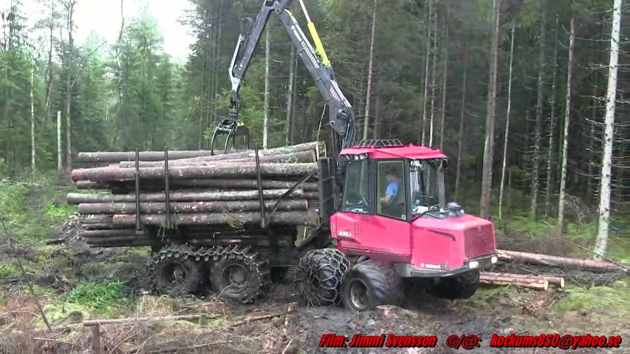 Valmet 830.3 skotare med rakt rör