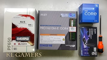 intel Core i5 12400 msi PRO H610M-E DDR4 D-Link AX1800 aigo Q15 Office PC Build
