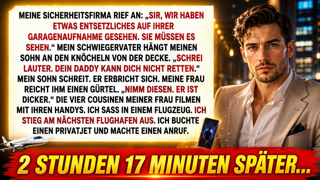 Mein Schwiegervater hing meinen Sohn an den Knöcheln auf – dann kam mein Privatjet