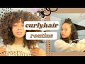 updated BANGS CURLY HAIR ROUTINE .......... *for volume and definition*