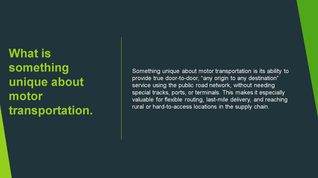 Transportation Project Presentation