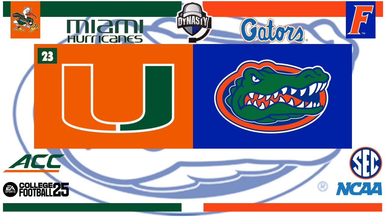 #23 Miami at Florida Franchise Mode on College Football 25