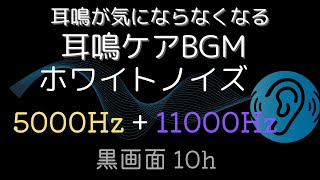 耳鳴りを包み込む音｜5000Hz ＋ 11000Hz ホワイトノイズ｜安眠用 10時間