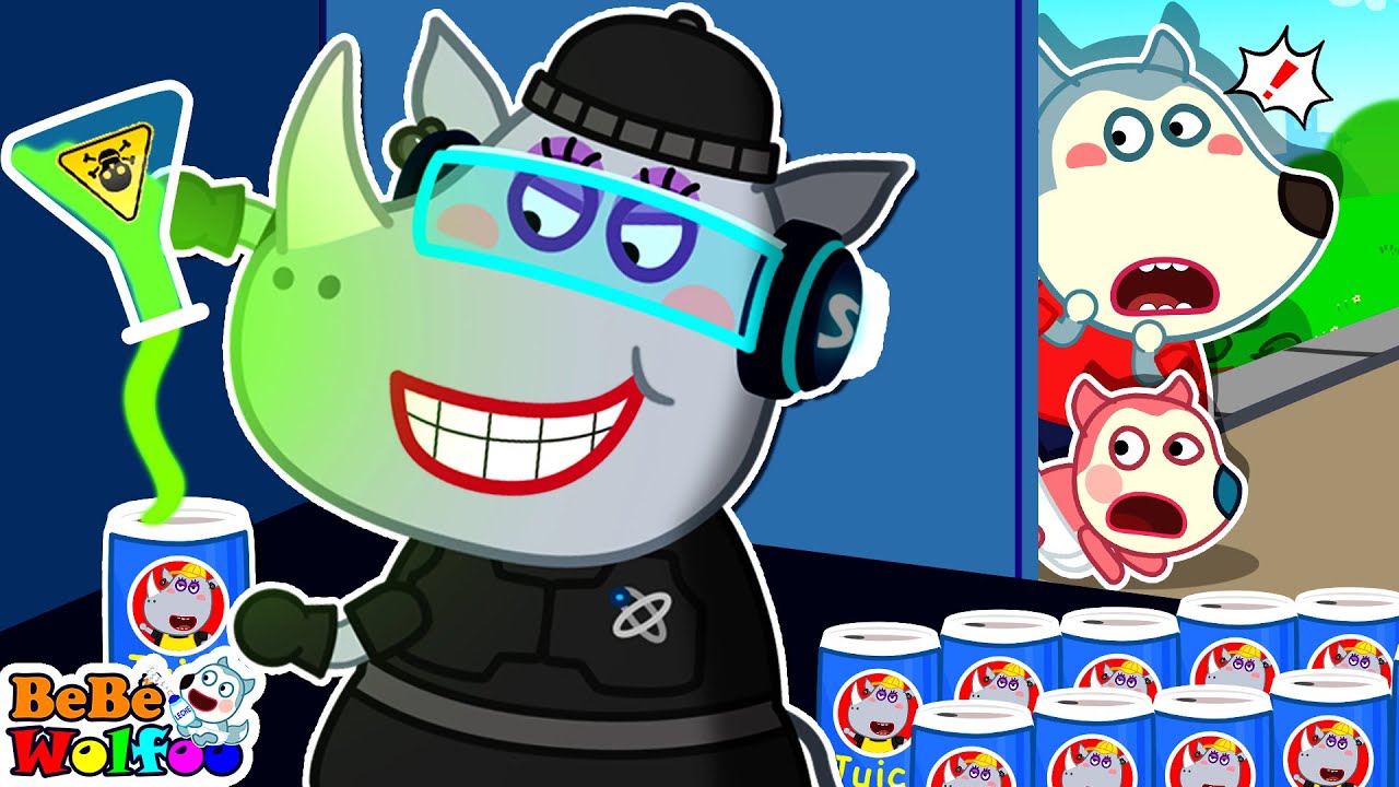 BebeWolfoo | Cuidado con los medicamentos falsos | Peligro de extraños | Dibujos animados