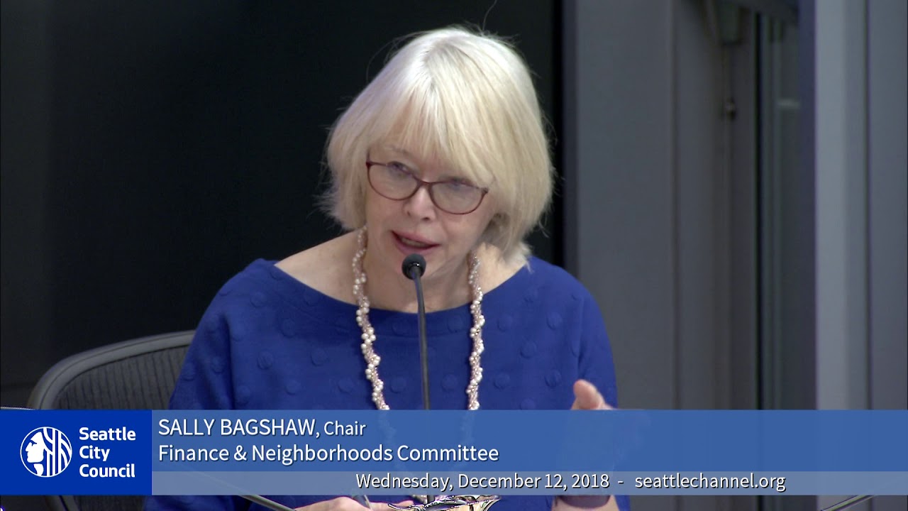 Seattle City Council Finance & Neighborhoods Committee 12/12/2018 seattle city pass
