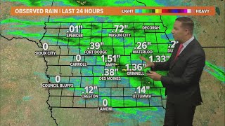 Iowa weather update: Storms push east this morning, but pop-up storms could form later today