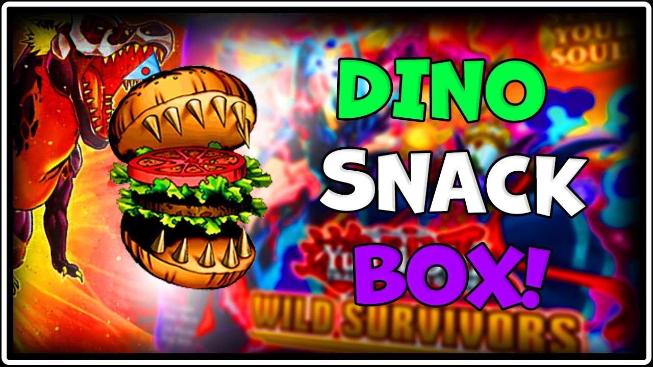 KONAMI's DINO SNACK BOX! - Wild Survivors Yu-Gi-Oh! Booster Box Opening!