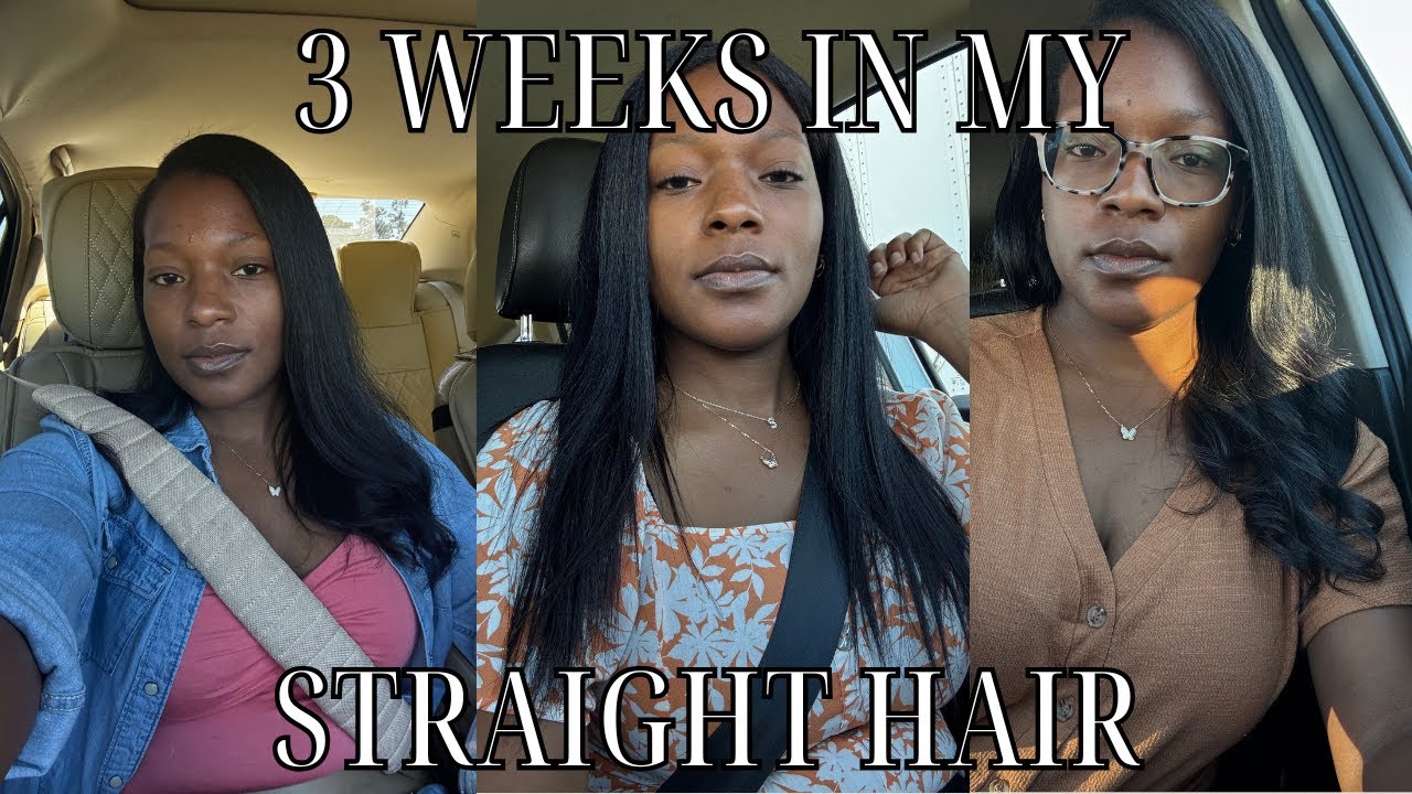 3 Weeks In My Straight Hair | Heat-Trained Natural