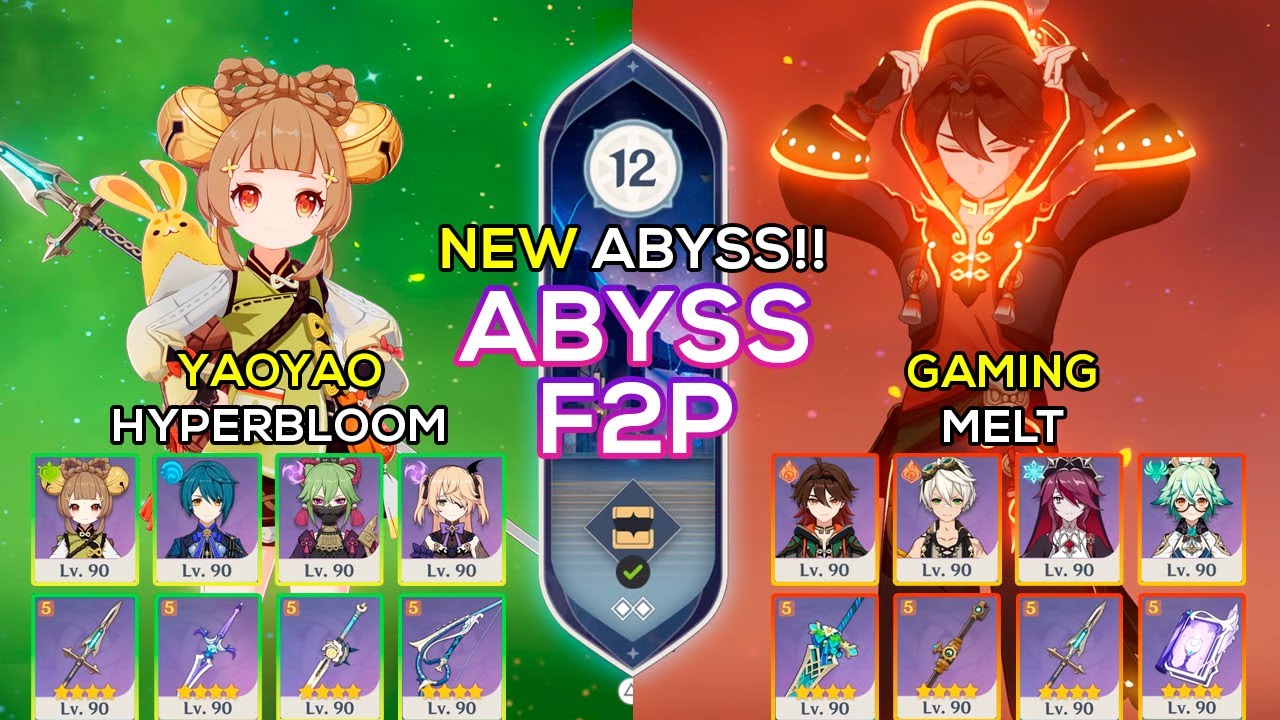 [F2P] Yaoyao Hyperbloom & Gaming Melt | NEW Spiral Abyss 5.4 | Genshin  Impact