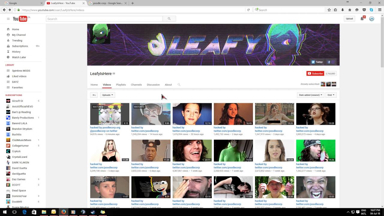 LeafyIsHere Hacked