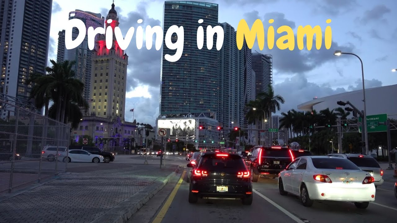 Driving in Miami with Taylor Swift's songs | calm songs + minimal rain