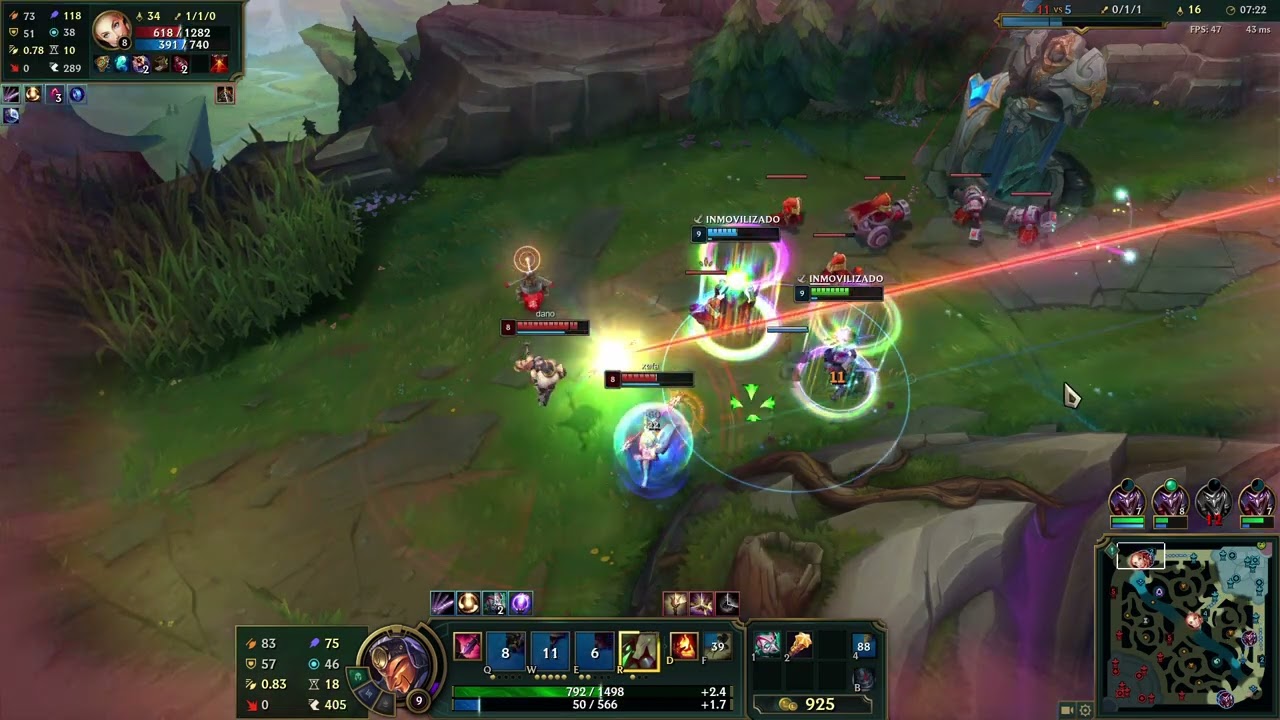 shaco vs lux. hubo un dios en esta partida