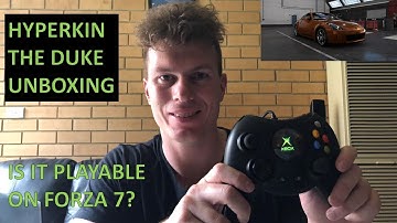 UNBOXING - Hyperkin "The Duke" (original Xbox controller) - Is it playable on Forza 7?