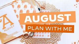 Bullet Journal PLAN WITH ME • August 2021 - Creamsicle Shoppe