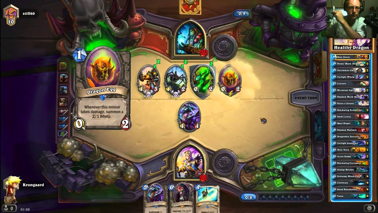 Hearthstone | TGT Dragon Priest | Krongaard Vs Still60