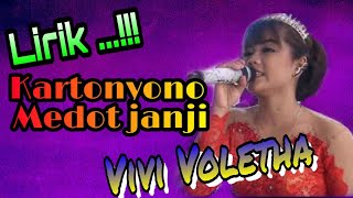 Lirik Kartonyono medot janji - Vivi Voletha Arseka