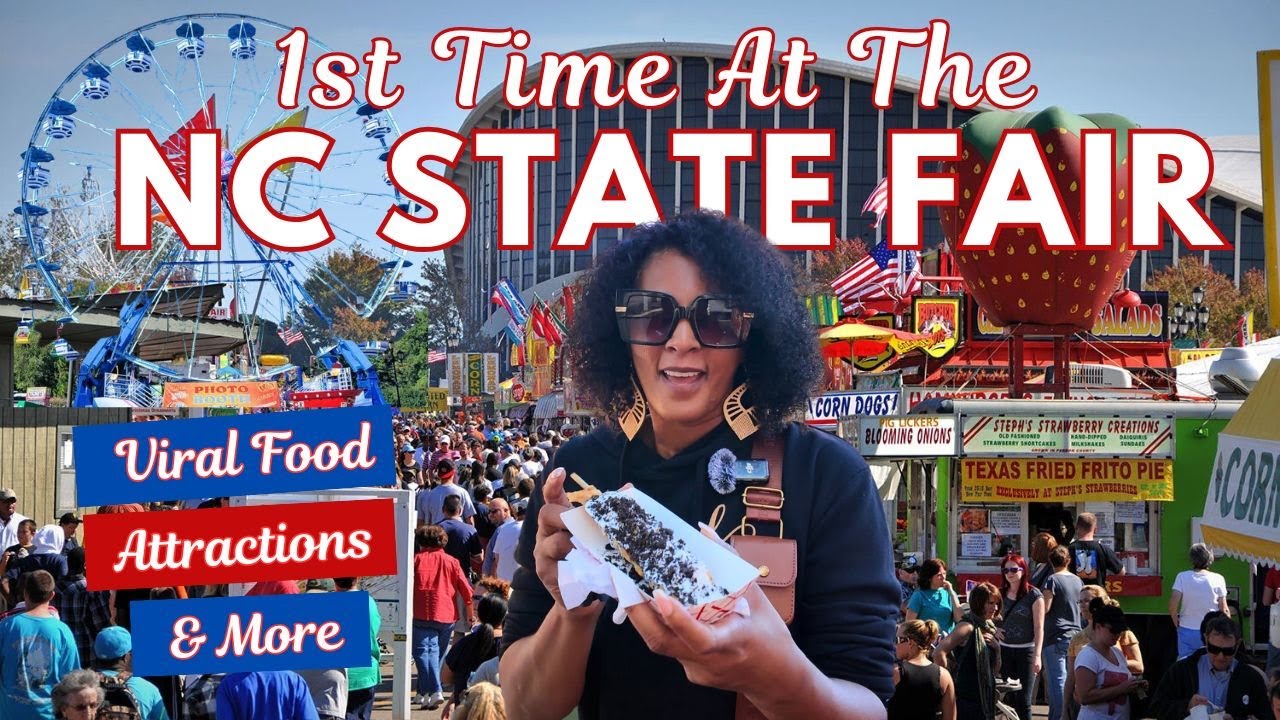 My First Time At The NC State Fair! Trying The famous Viral Foods and more! Full Vlog!