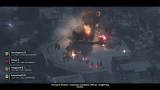 Barely making Extraction on Level 10 Super Helldive Difficulty - Helldivers II