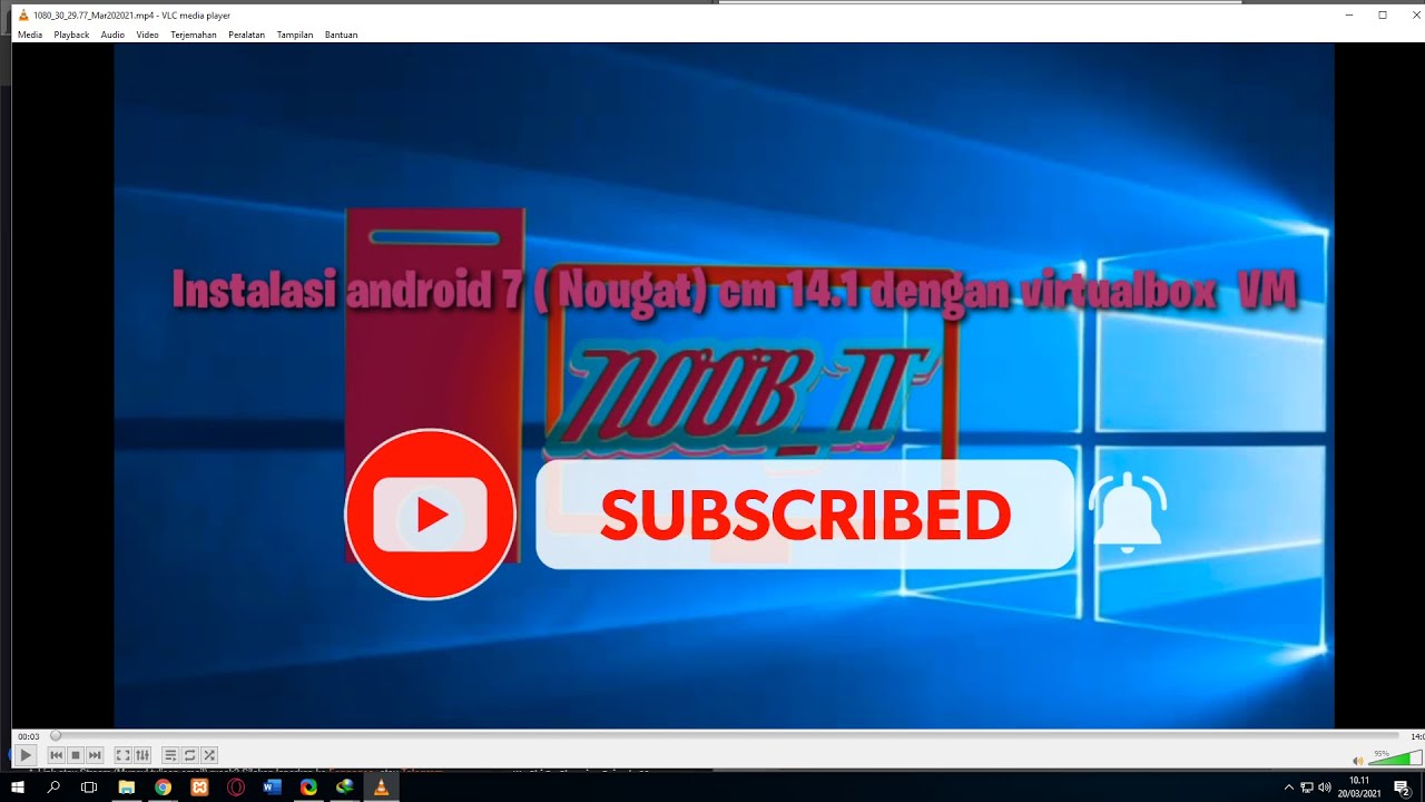 Instal android 7 (nougat) CM 14 dengan Virtualbox VM