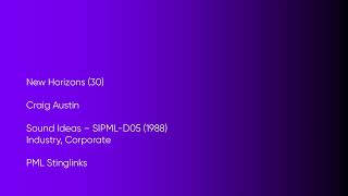 New Horizons (30) - Craig Austin | Sound Ideas (SIPML-D05, 1988) [Full Track] - PML Stinglinks #1424