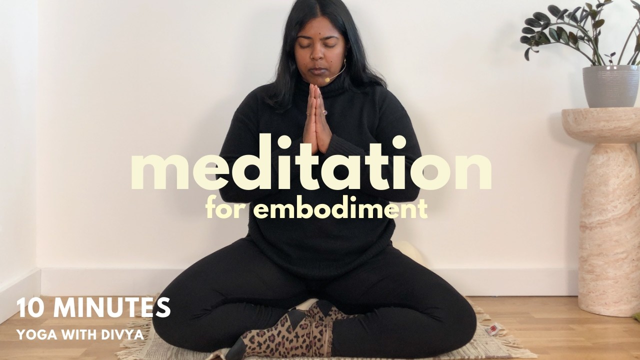 Эта медитация для всех, кто чувствует себя оторванным от реальности и подавленным | 10 мин | Йога...