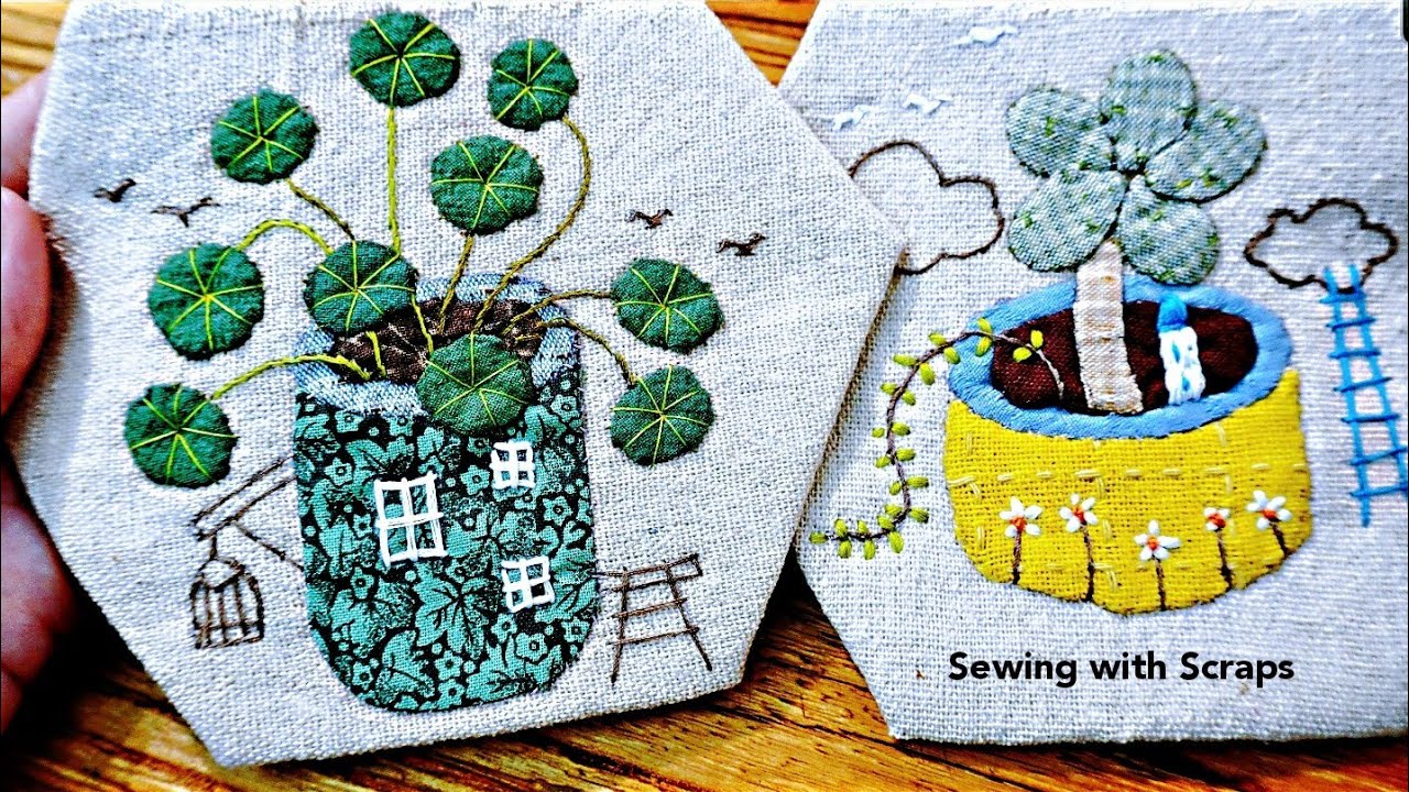 Шитье лоскутками┃Идея аппликации┃Шестигранник #HandyMum