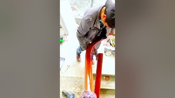 The process of installing a stair handrail = a good approach to increase efficiency