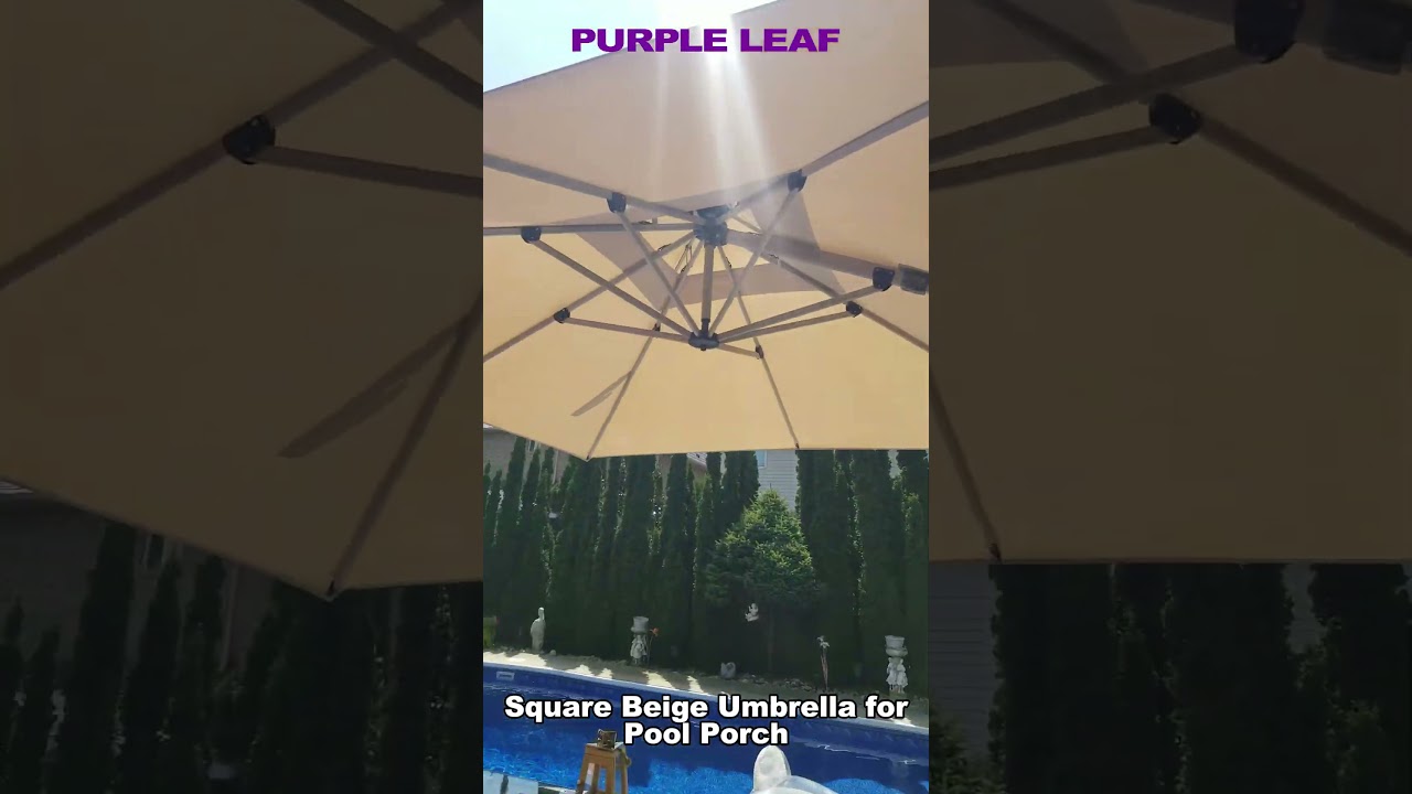 PURPLE LEAF Swimming Pool Umbrella