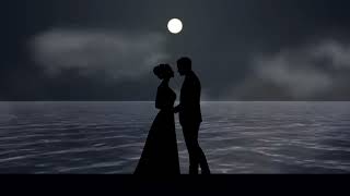 Background Free Romantic Moon Night