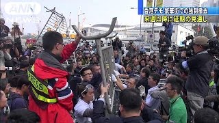 香港デモ、支持13％どまり　拠点の強制撤去始まる(14/11/20)