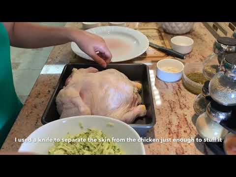 Chicken Stuffed With Zucchini and Parmesan Cheese!