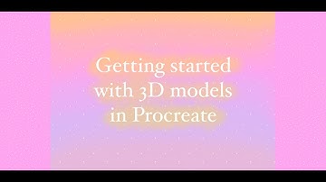 Get started with 3D models in Procreate | Easy Procreate Tutorial | Free 3D models !