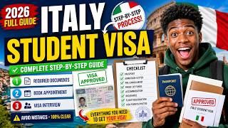 “Italian Student Visa 2026 🇮🇹 | Complete Step-by-Step Guide”