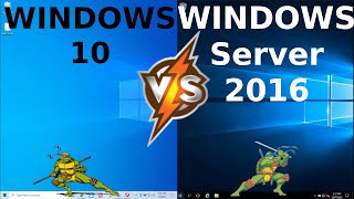 Windows 10 vs Windows Server 2016 - RAM   CPU usage