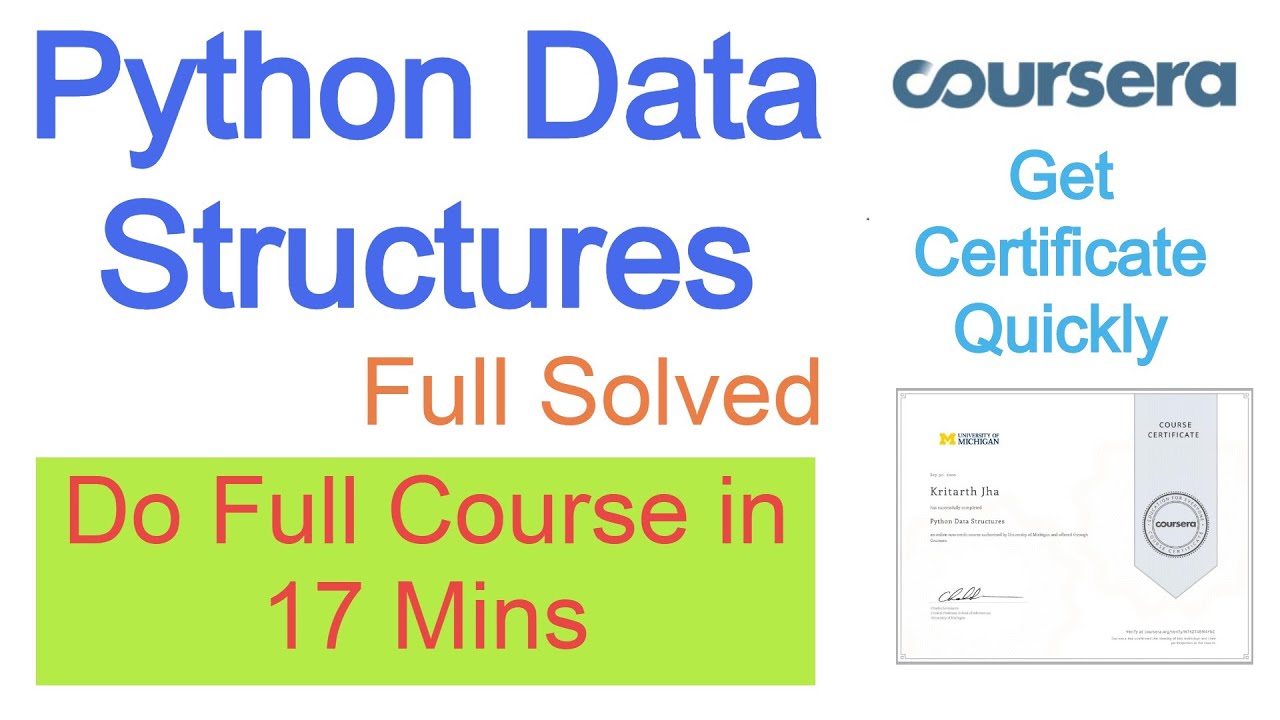 python data structures coursera assignment answers