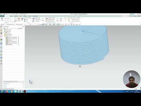 How to design a rectangular spring in Uni-graphics(NX 10.0)