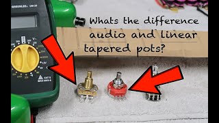 Linear Taper vs Audio Taper Guitar Potentiometers (pots)
