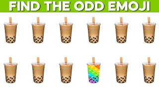 Spot The Odd Bubble Tea Emoji Out