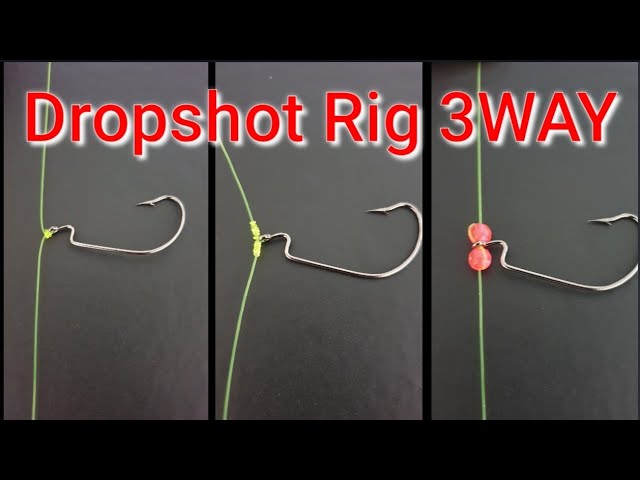 How to tie a DROP SHOT RIG, Simple & Easy -TAFishing Show 