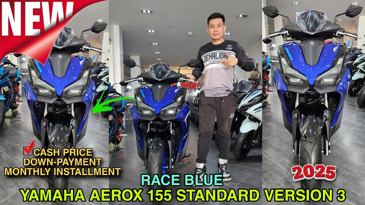 Yamaha Aerox 155 Standard Version 3 Race Blue