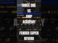 Tonex One vs Amp Academy - Fender Super Reverb head to head #shorts #guitar #tonex #ampacademy