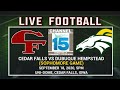 Cedar falls football vs dubuque hempstead sophomore 91820