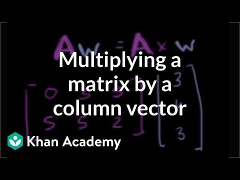Video: Hoe Een Vector Met Een Matrix Te Vermenigvuldigen?